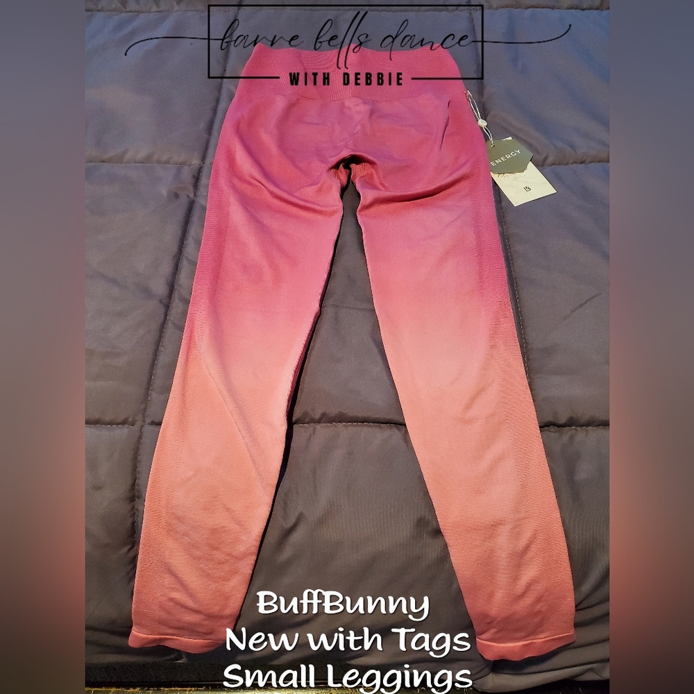 BuffBunny New with Tags Small Pink Ombre Leggings